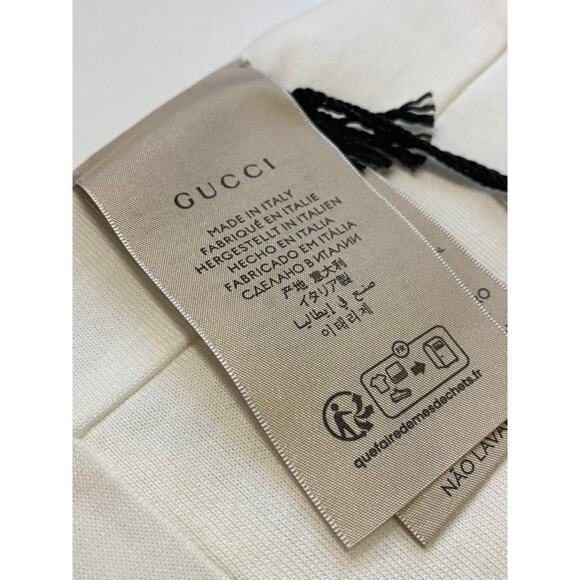 Gucci Baby Blanket White Web Stripe Unisex Boy Girl Newborn Kids - Picture 7 of 12